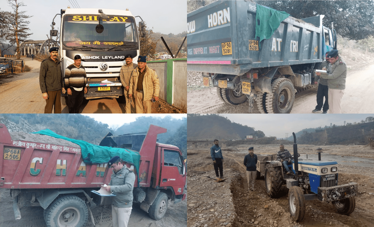 Nurpur Police Continue Crackdown on Illegal Mining Activities