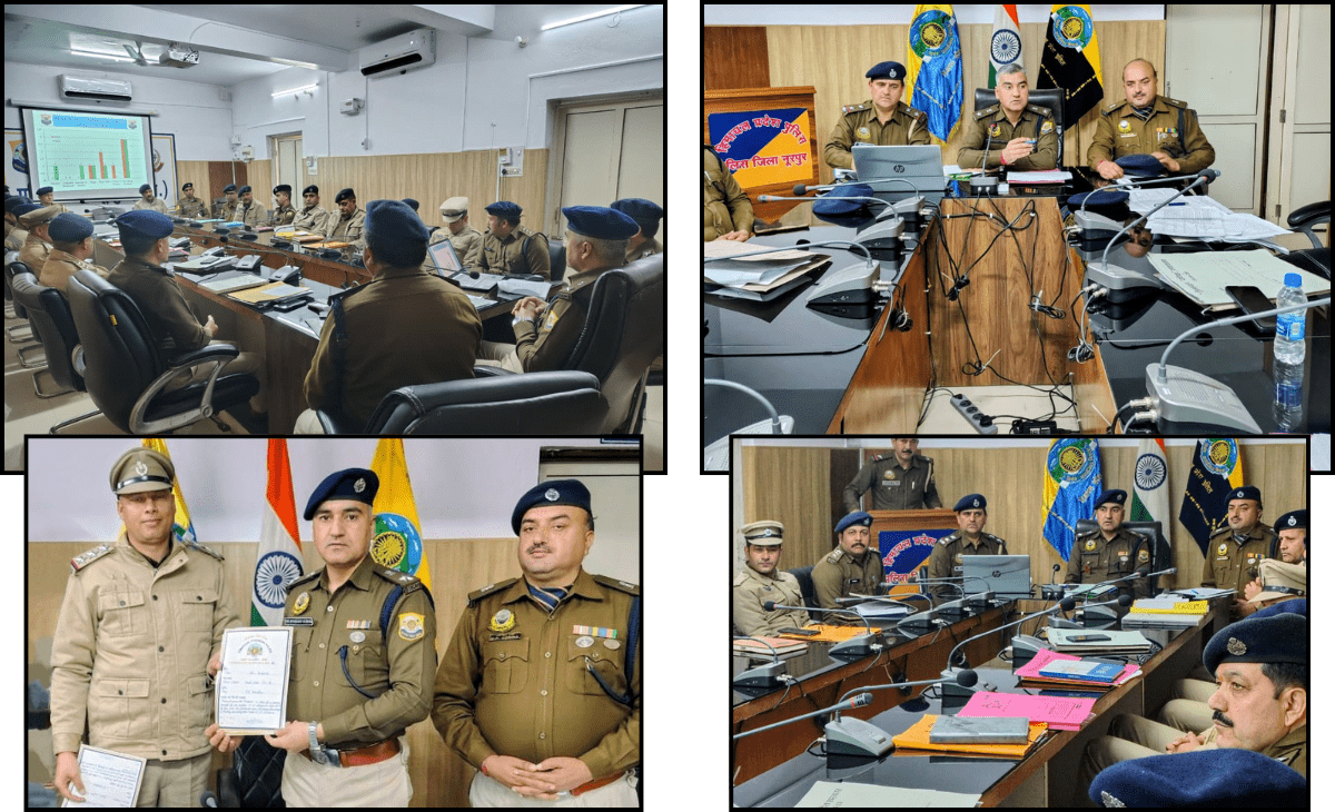 Monthly Crime Review Meeting Held in Nurpur