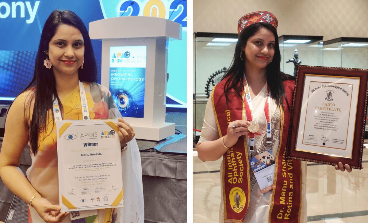 Kangra’s Dr. Manu Sharma Becomes Himachal’s First Gold Medalist Retina Specialist