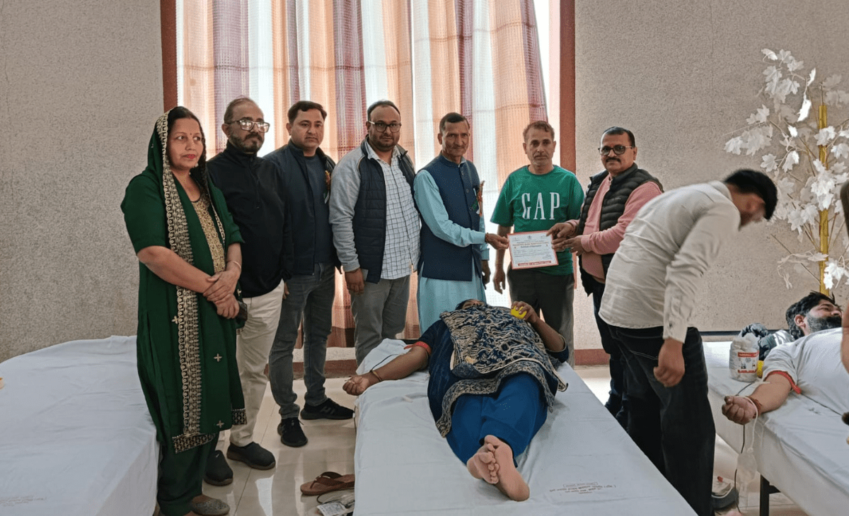 ‘Shaurya’ Blood Donation Camp Organized by Idea of Bharat Foundation in Jasoor