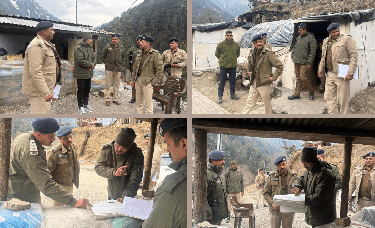 SP Vijay Kumar Saklani Conducts Surprise Inspection of Border Posts in Chamba