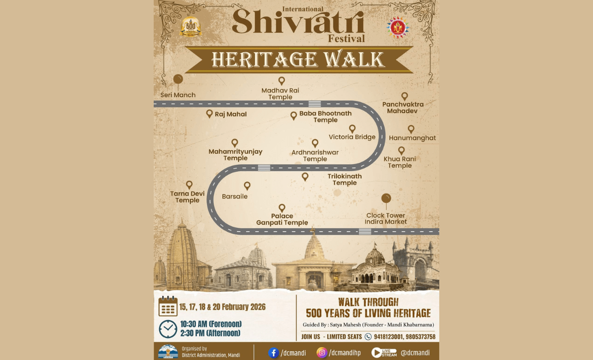 Heritage Walk to Showcase Mandi’s Rich Legacy as Town Nears 500-Year Milestone