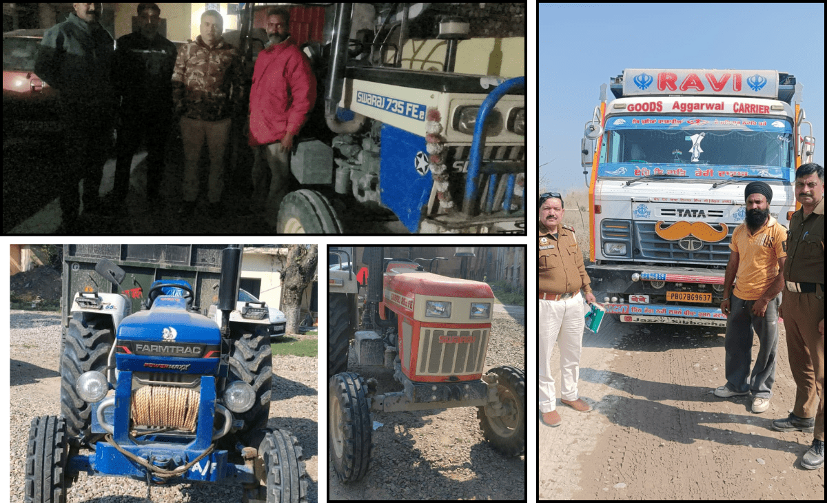 Strict Action Against Illegal Mining – 04 Tractors and 03 Tippers Challaned