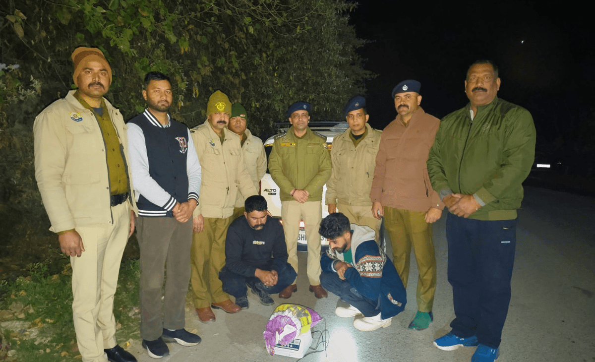 Dalhousie police seize over 4.6 kg charas, two arrested