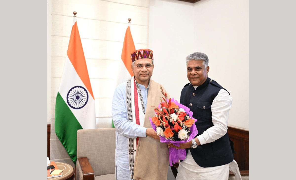Kangra–Chamba MP Rajiv Bhardwaj Meets Railway Minister Ashwini Vaishnaw in Delhi