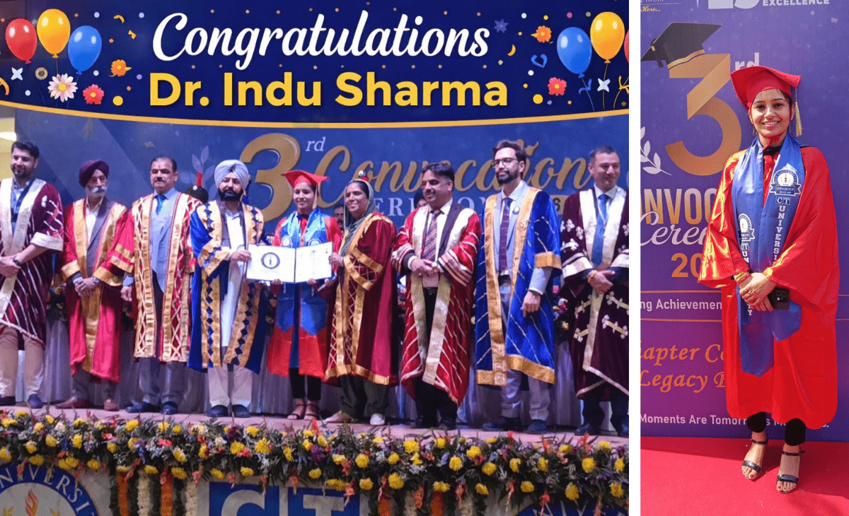 Dr. Indu Sharma earns Ph.D. degree , brings pride to Nyangal village