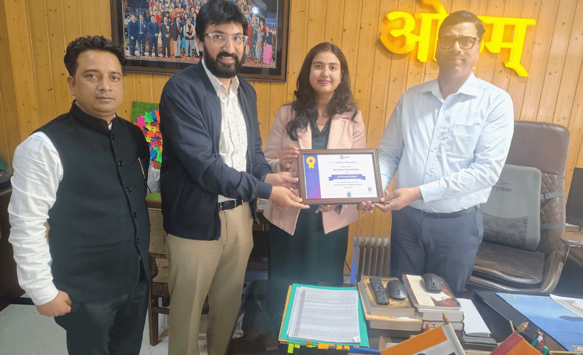 DAV Centenary Public School Mandi Declared District’s First ‘AI-Ready School’; Honoured by Reliance Jio