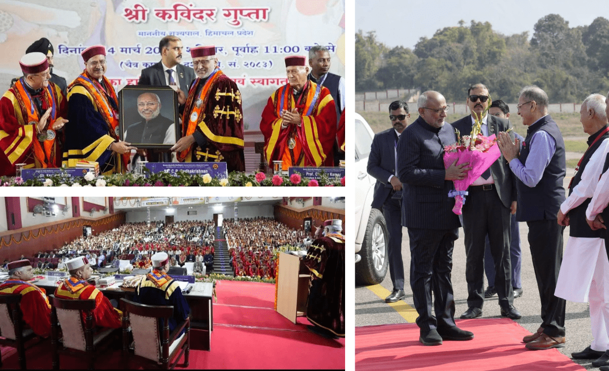 Youth Key to Viksit Bharat 2047”: Vice President Radhakrishnan Addresses CUHP Convocation in Kangra