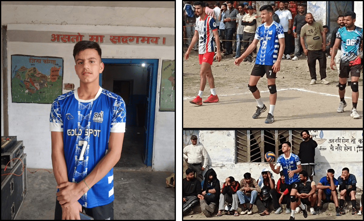 National Volleyball Star Shabad Gautam Electrifies Abdullapur Mela with Inspiring Performance