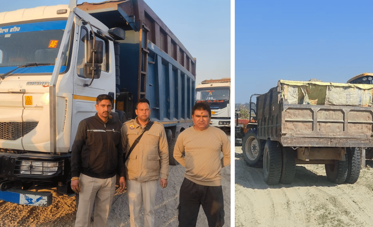Nurpur Police Seize Vehicles in Ongoing Crackdown on Illegal Mining