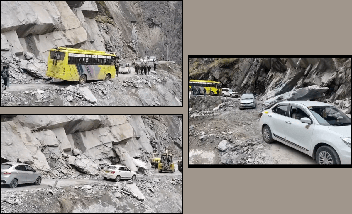 NH-154A Chamba–Bharmaur Highway Reopens After 27 Hours of Blockage at Lahal Dhank