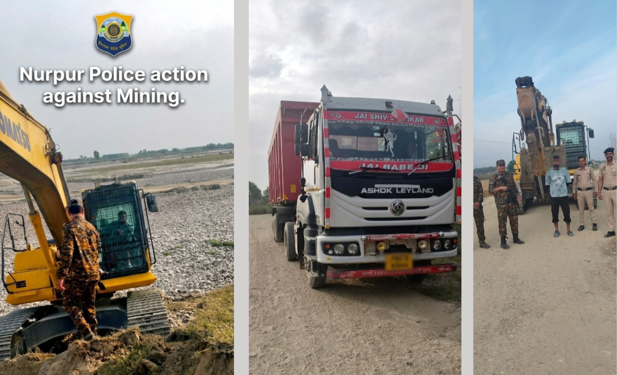 Nurpur Police Action Against Illegal Mining: 08 Vehicles Challaned and Seized in 24 Hours