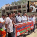 Road Cave-In Sparks Protest in Dharampur; BJP Leader Rajat Thakur Confronts PWD Officials