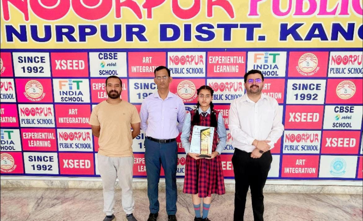 Noorpur Public School Student Wins First Place at District INSPIRE MANAK Awards