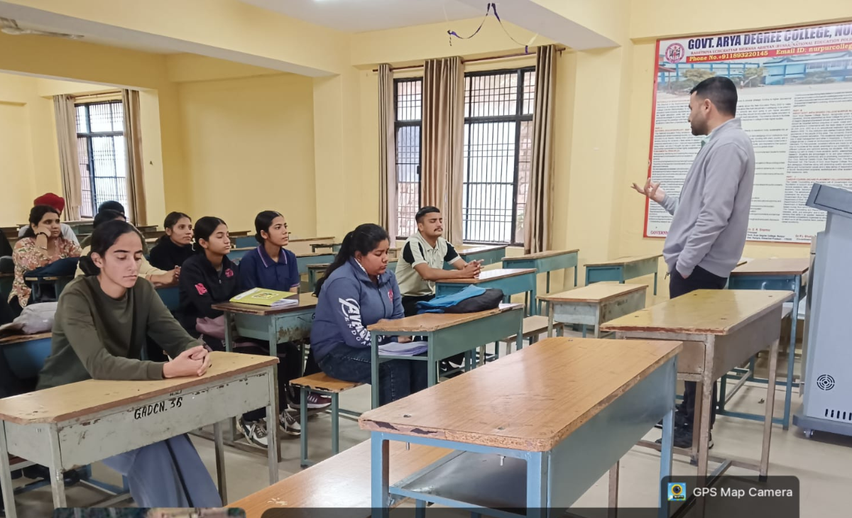 Earthquake Awareness Program and Mock Drill at Govt. Arya Degree College, Nurpur