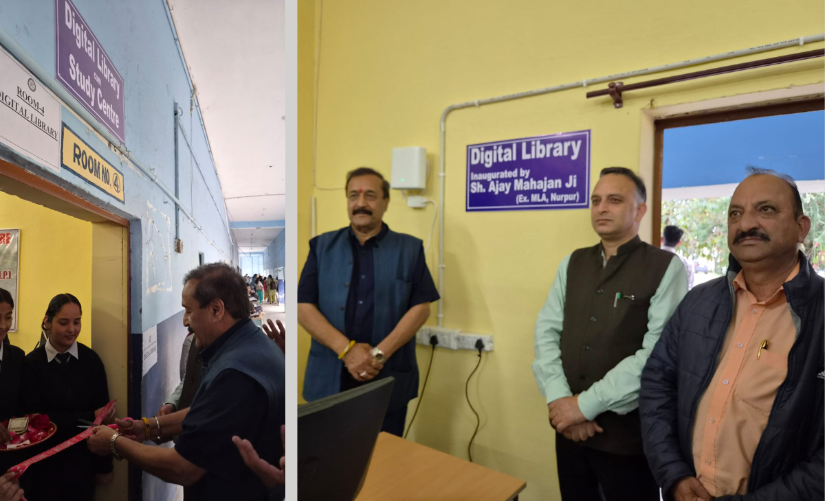 Digital Library Inaugurated at Government Arya College, Nurpur