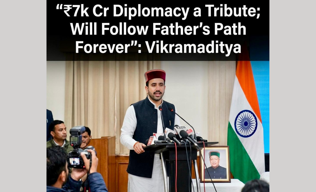 “₹7k Cr Diplomacy a Tribute; Will Follow Father’s Path Forever”: Vikramaditya