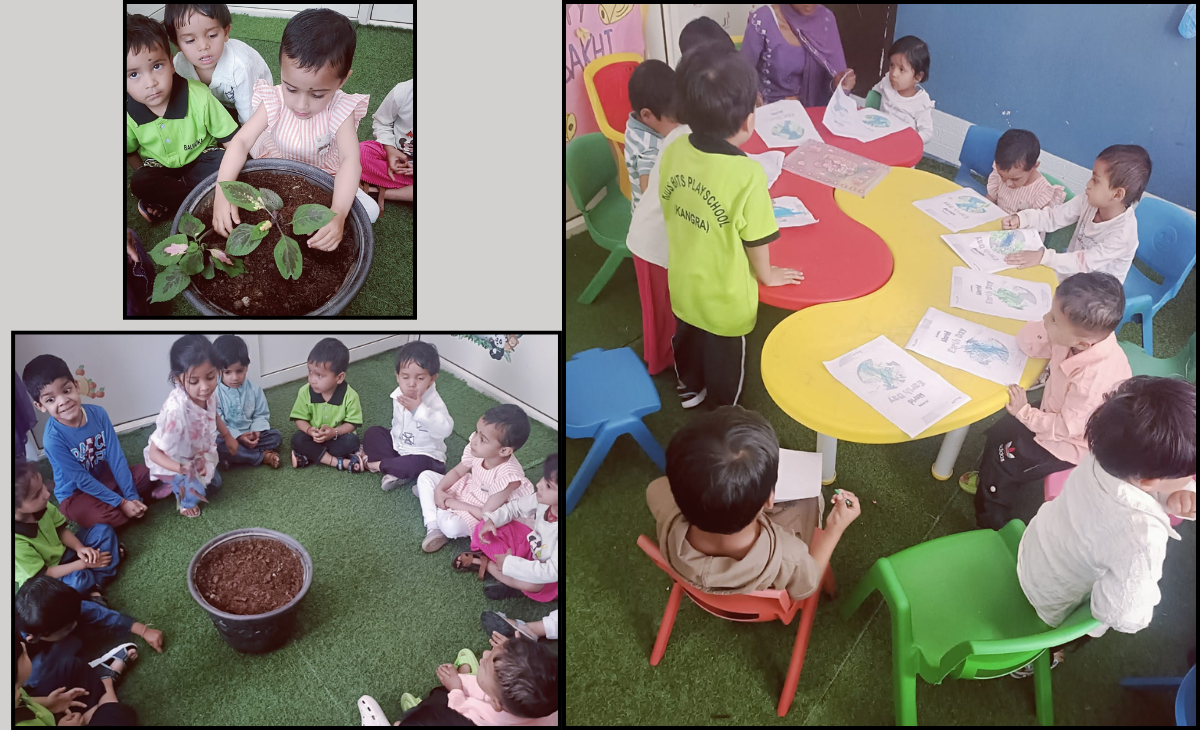 Balvatika Play School, Kangra Celebrates Earth Day with Enthusiasm