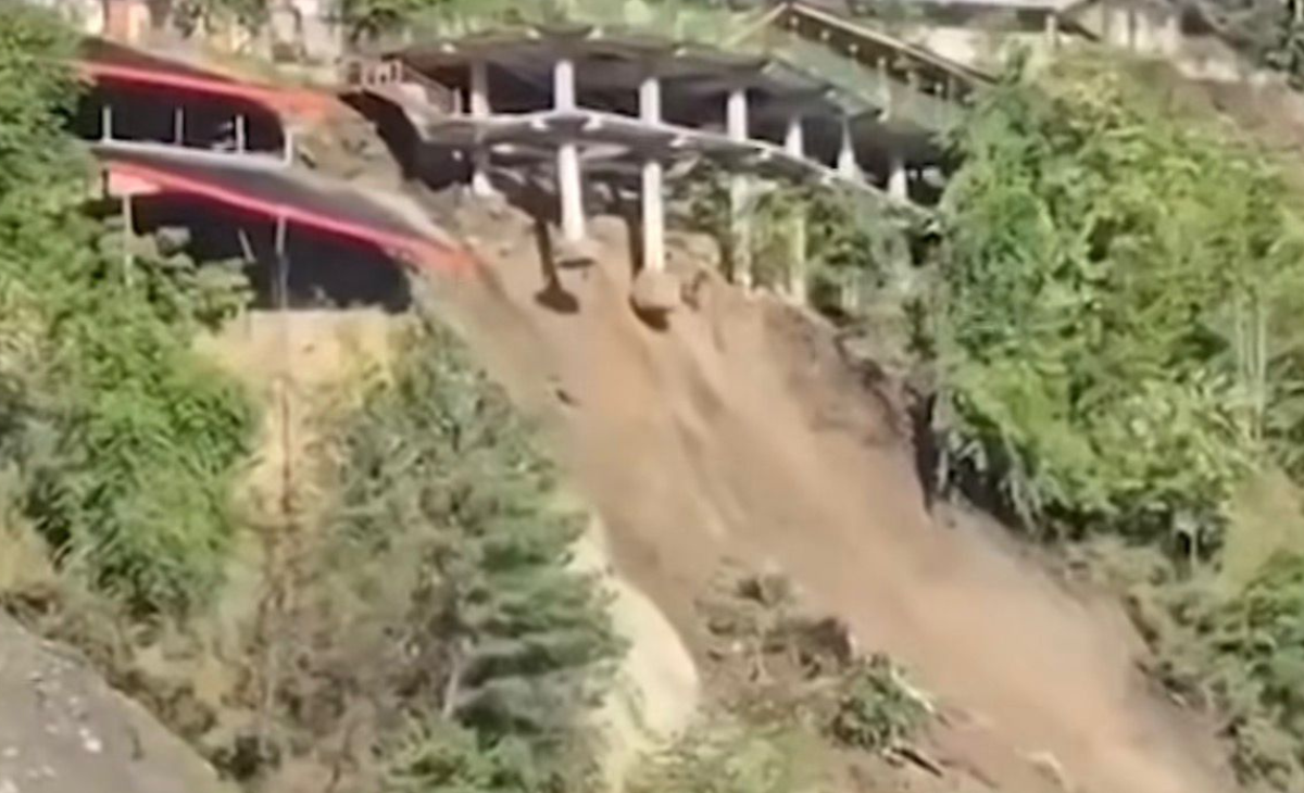 Landslide Damages Riverside Hotel in Kullu as Unseasonal Rain Batters Himachal Pradesh