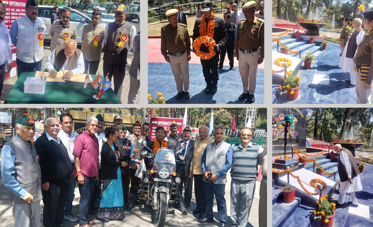 Himachal Day Celebrated at War Memorial, Kangra