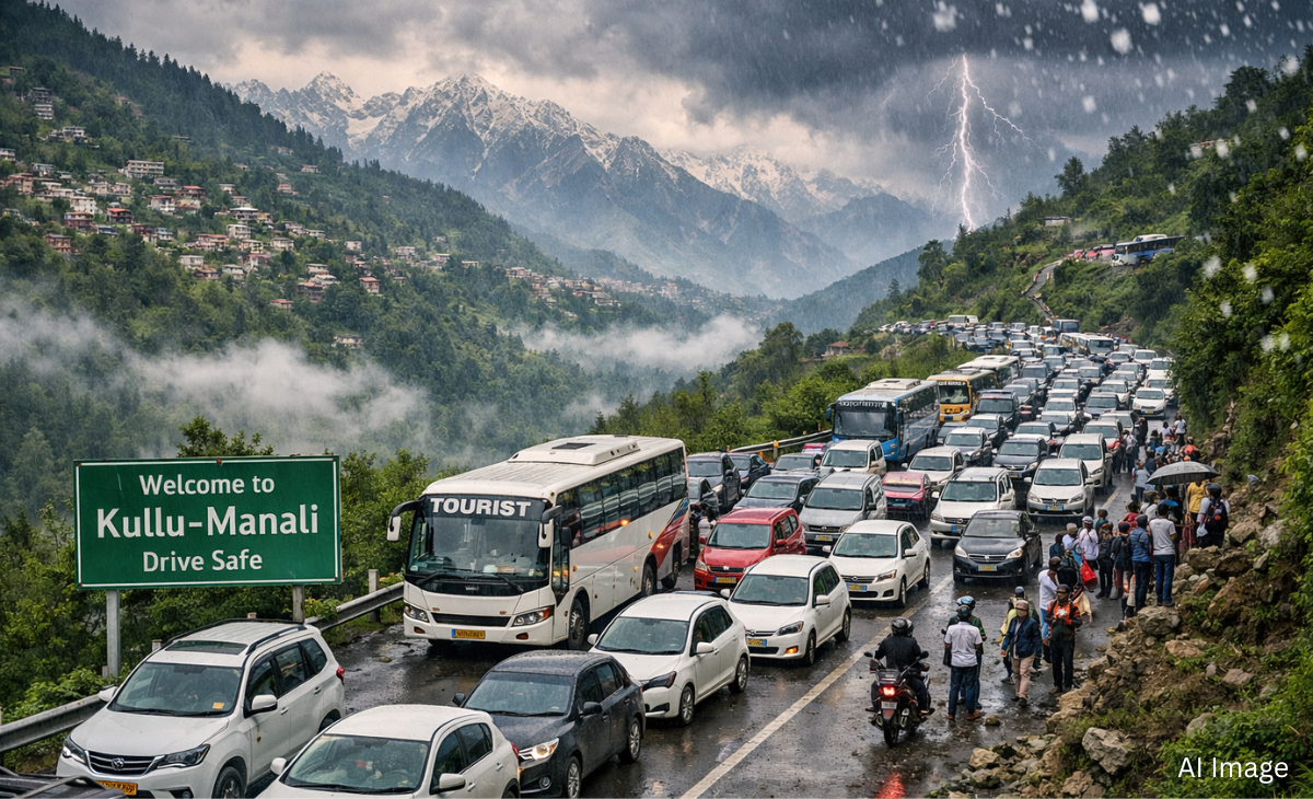 Over 70,000 Vehicles Reach Shimla-Manali in 72 Hours as Tourists Flee Heat
