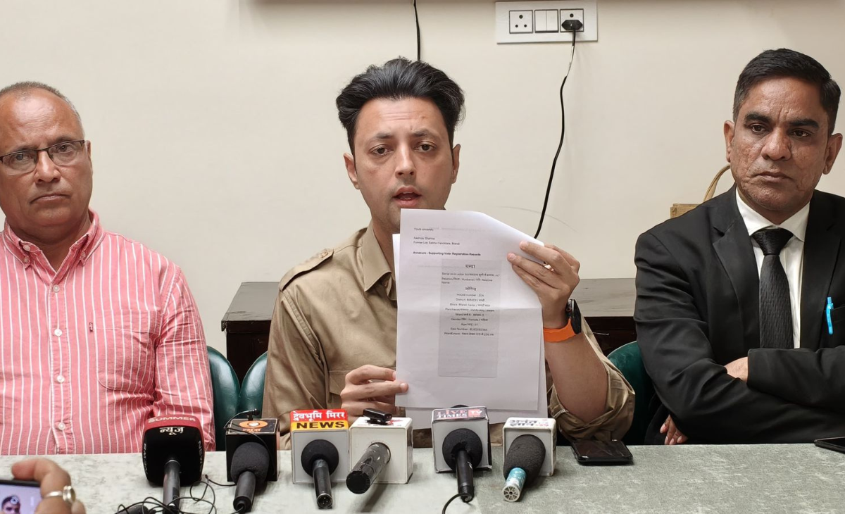 BJP’s Aashray Sharma Alleges Electoral Irregularities Against Congress Leader Champa Thakur