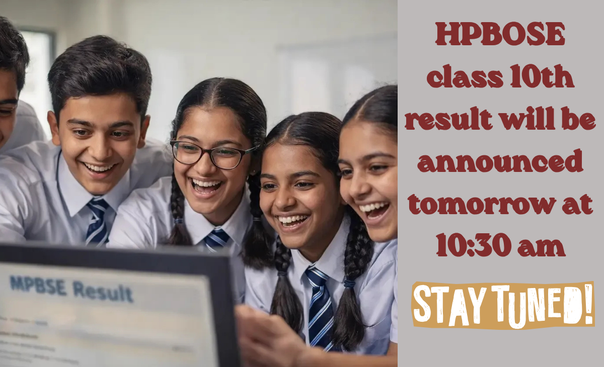 HPBOSE Class 10 Results to Be Declared Tomorrow at 10:30 AM