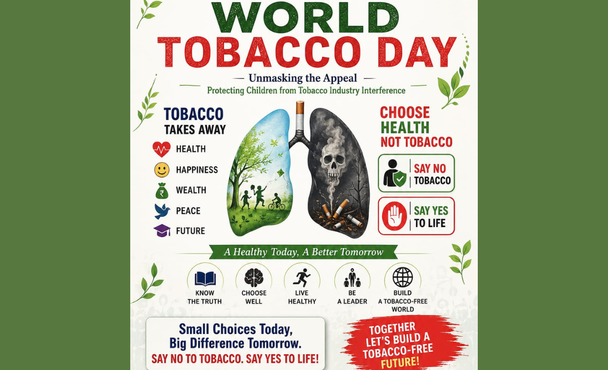 DAV Public School, Gohju Observes International Anti-Tobacco Day with Awareness Activities
