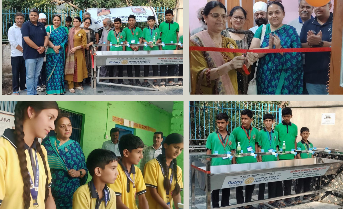 Rotary Club Choti Kashi Launches Hygiene, E-Learning Projects in Mandi