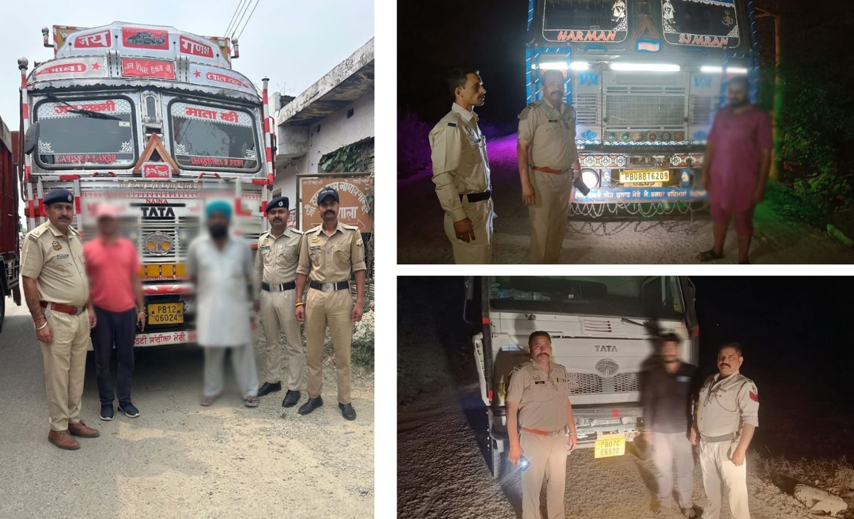Nurpur Police Crack Down on Illegal Mining: 07 Vehicles Seized and Challaned in 24 Hours