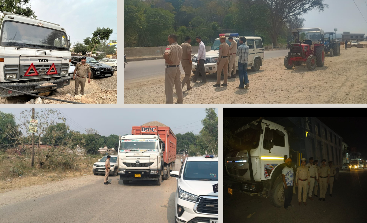 Nurpur Police Intensify Crackdown on Illegal Mining: 09 Vehicles Seized in 24 Hours