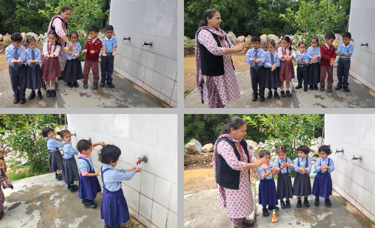 DAV Public School, Gohju Marks World Hygiene Day with Enthusiasm