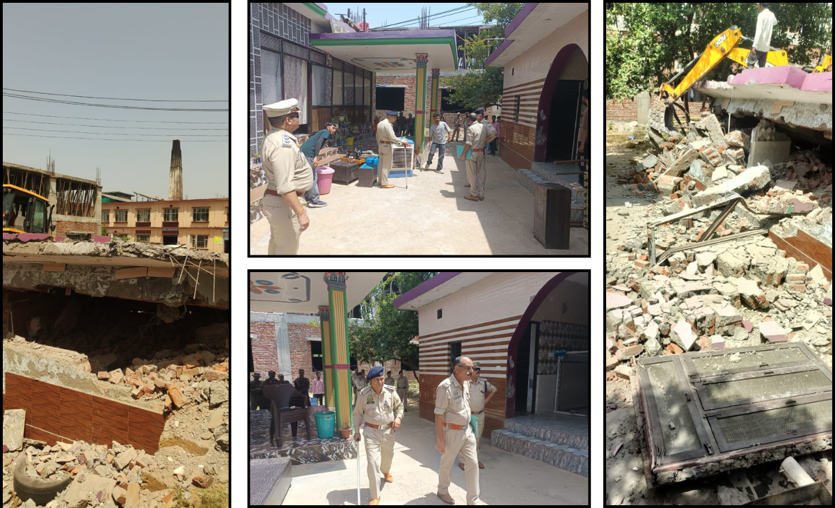 Nurpur Police’s Stern Action: Drug Trafficker’s Illegal House Demolished
