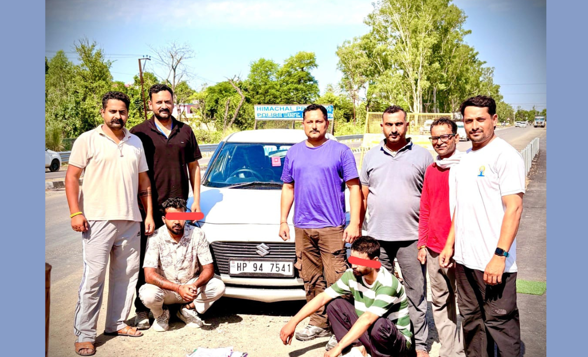 CIA Nurpur Strikes Drug Mafia, Two Arrested with 43.56 Grams Heroin; Car Seized