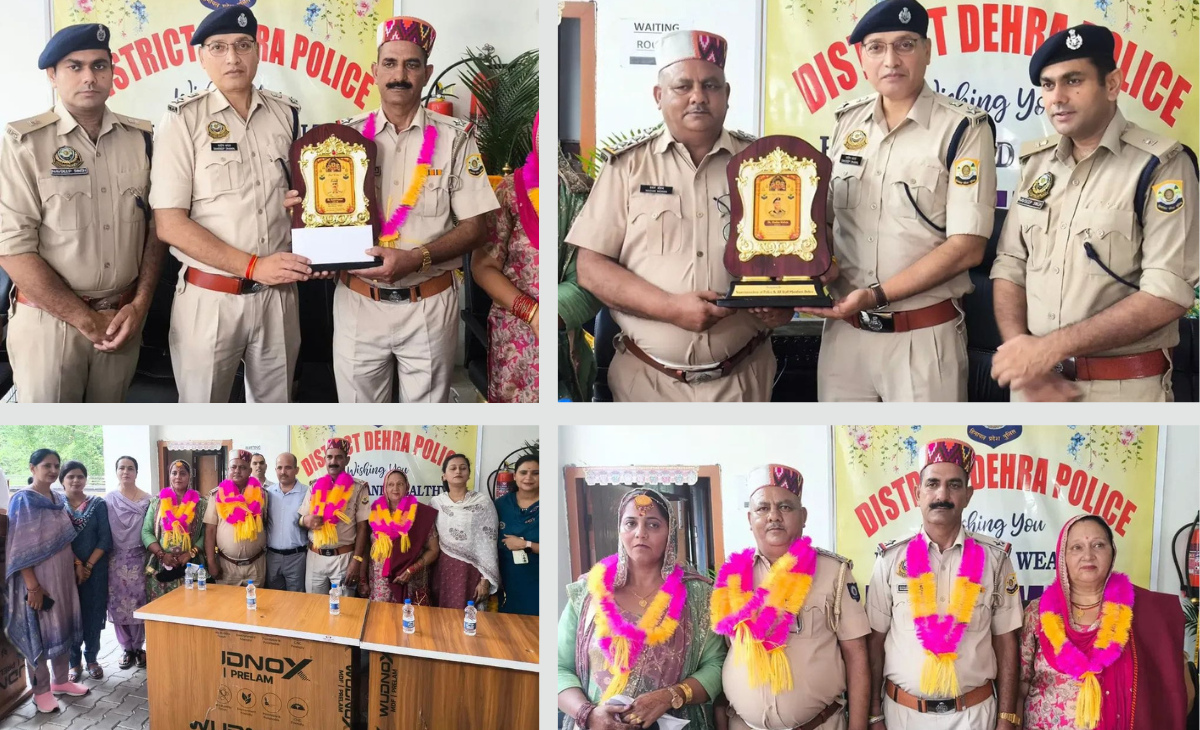 Farewell Ceremony for Retiring Officers in Dehra Police District
