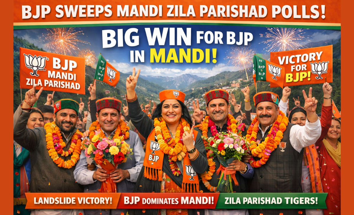 BJP Sweeps Mandi Zila Parishad Polls; Congress Heavyweights Suffer Major Setbacks