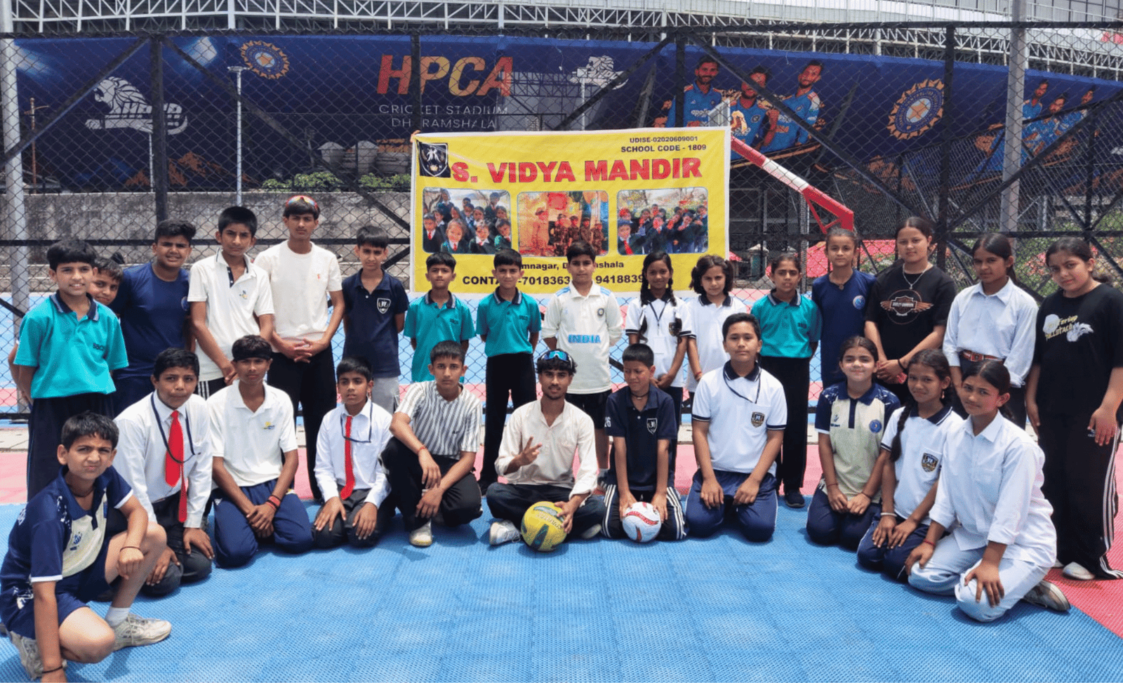 Successful Throwball Training and Competition at S. Vidya Mandir, Dharamshala