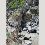 Major Mishap Averted as Tipper Gets Stranded on Damaged Tapri–Choling Bridge in Kinnaur