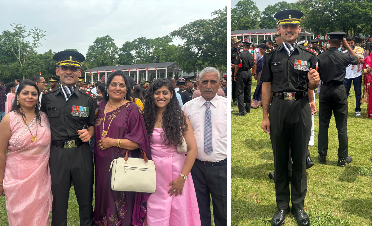 After 13 Years of Service, Gaurav Commissioned as Lieutenant