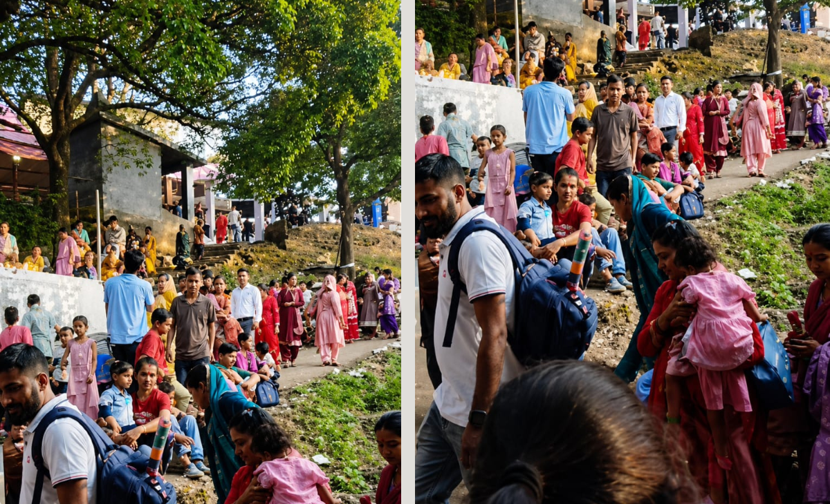 Devotees Throng Kalka Mata Temple Fair in Shamirpur