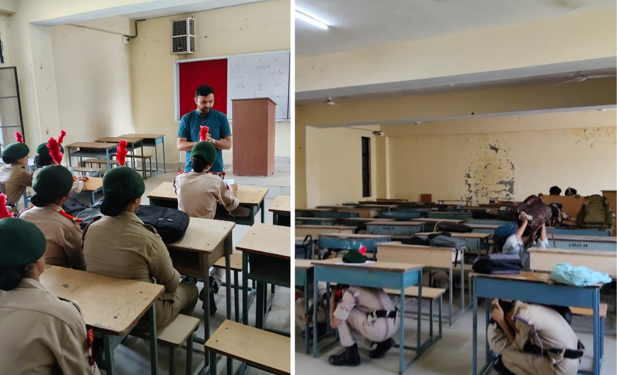 NCC Cadets Conduct Successful Disaster Awareness & Evacuation Mock Drill