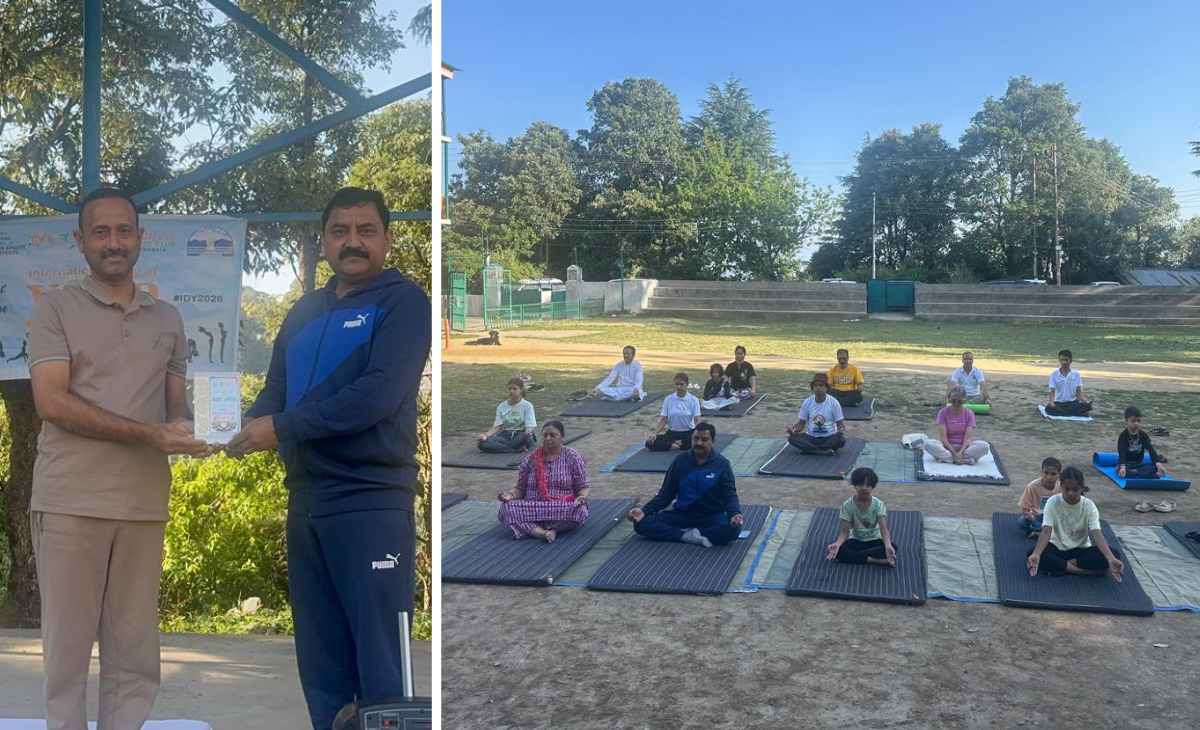 International Yoga Day Celebrated with Enthusiasm at Youth Hostel Dalhousie