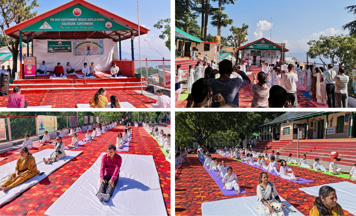 International Yoga Day Celebrated with Enthusiasm at Dalhousie Cantonment School