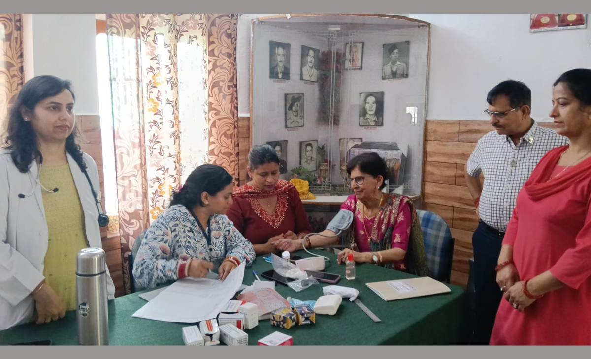 Health Check-up Camp Organized in Dharamshala; Free BP, Sugar & Chest X-ray Facilities Provided