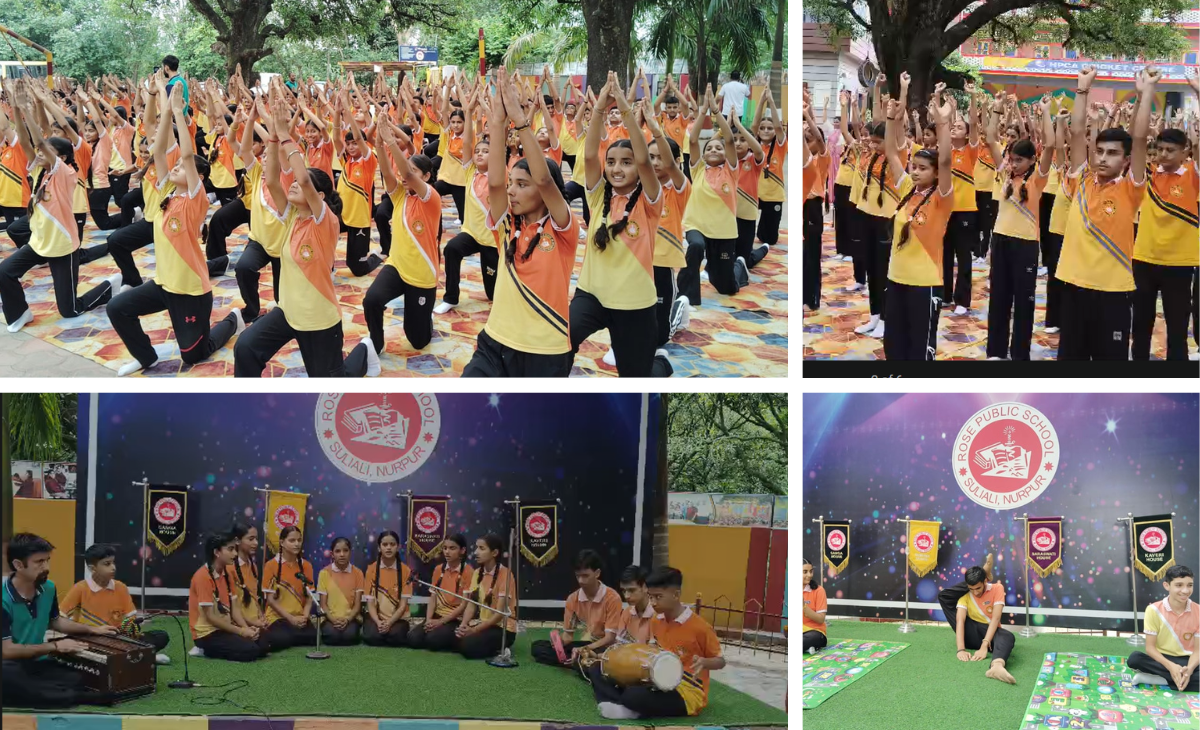 World Yoga Day Celebrated with Enthusiasm at Rose Public School, Sulyali