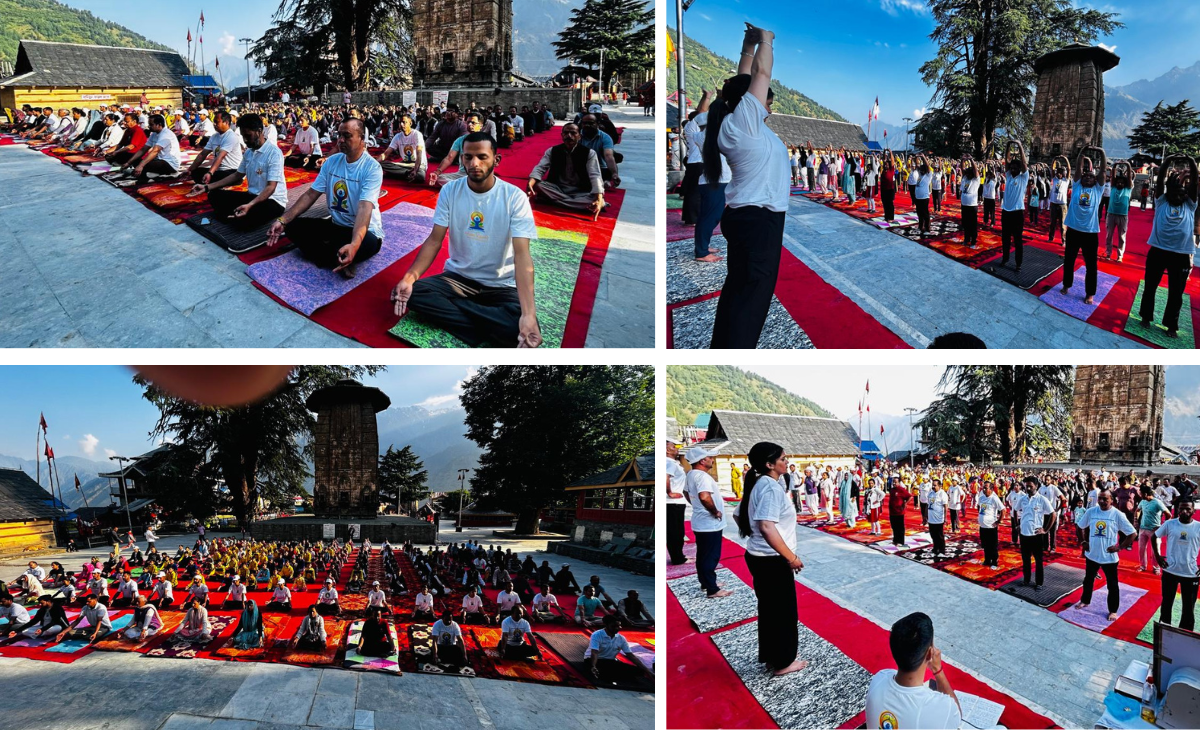 Special Yoga Camp Held at Chaurasi Temple Complex, Bharmaur on International Yoga Day