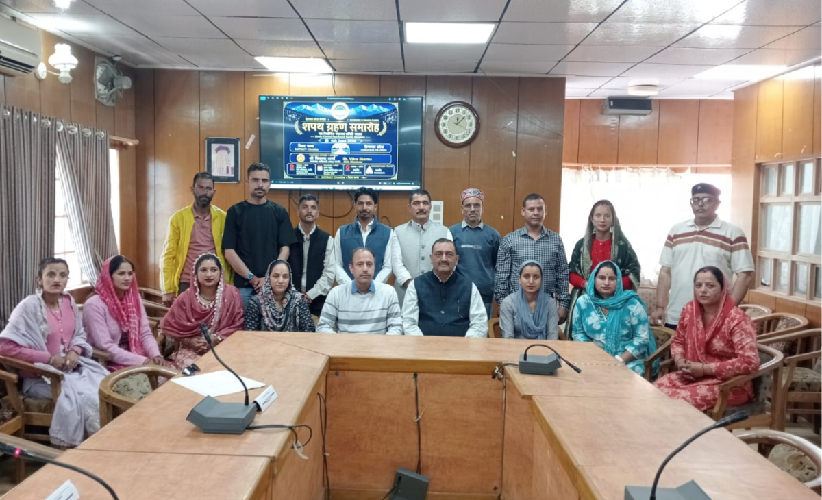 Newly Elected Panchayat Samiti Members Take Oath in Bharmour