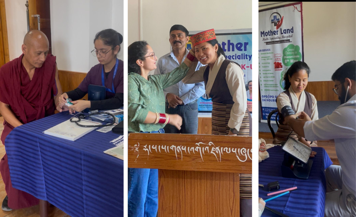 Active participation of Tibetian community at Medical camp in Mcleodganj