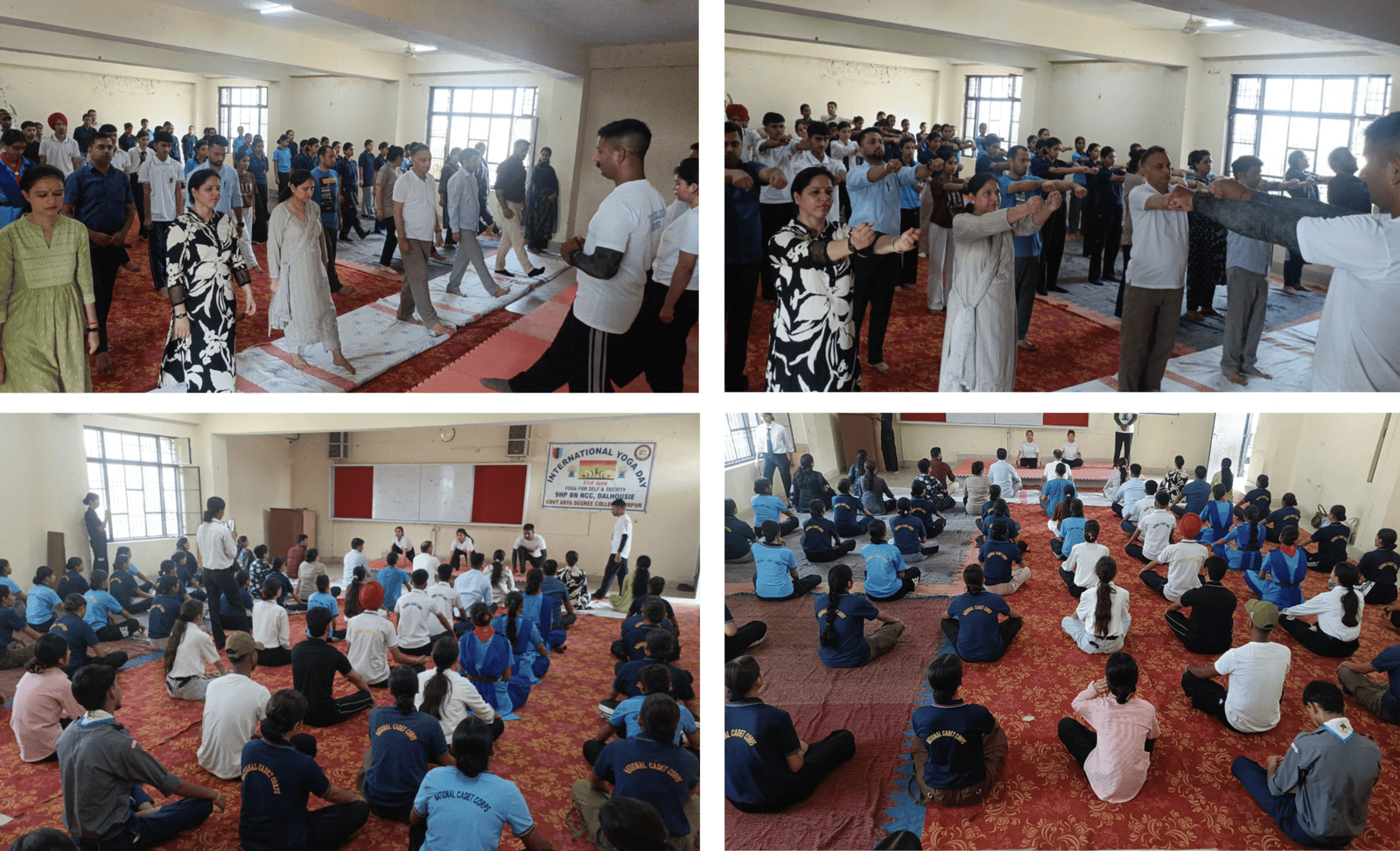 Grand Yoga Programme at Arya Government College, Nurpur on International Yoga Day