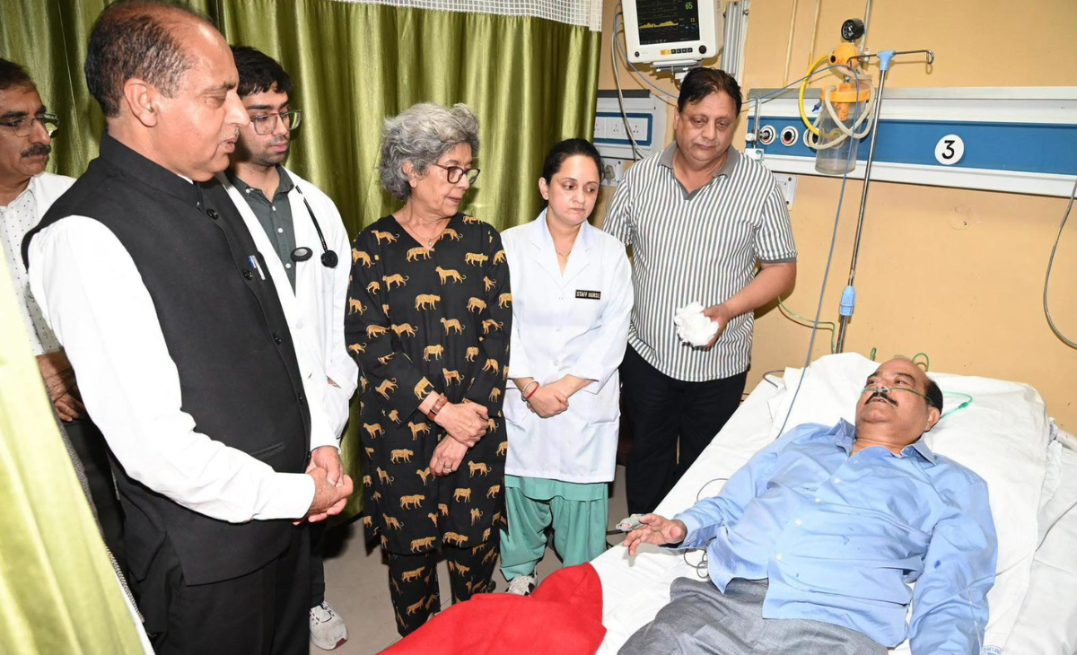 Rajya Sabha MP Harsh Mahajan Taken Ill During BJP Protest
